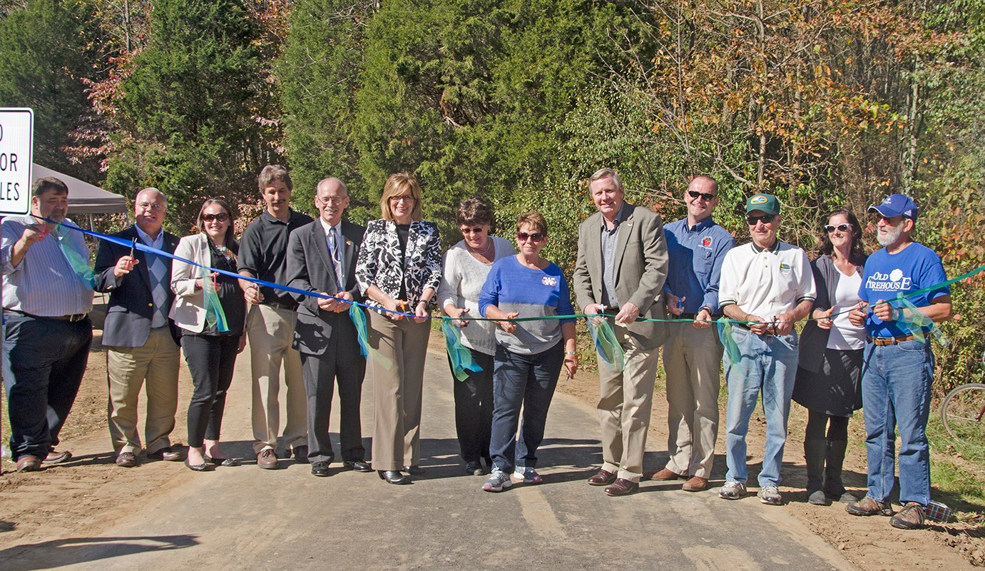 Ribbon Cutting Ceremony for the latest section of the Williamsburg to Batavia Hike Bike Trail